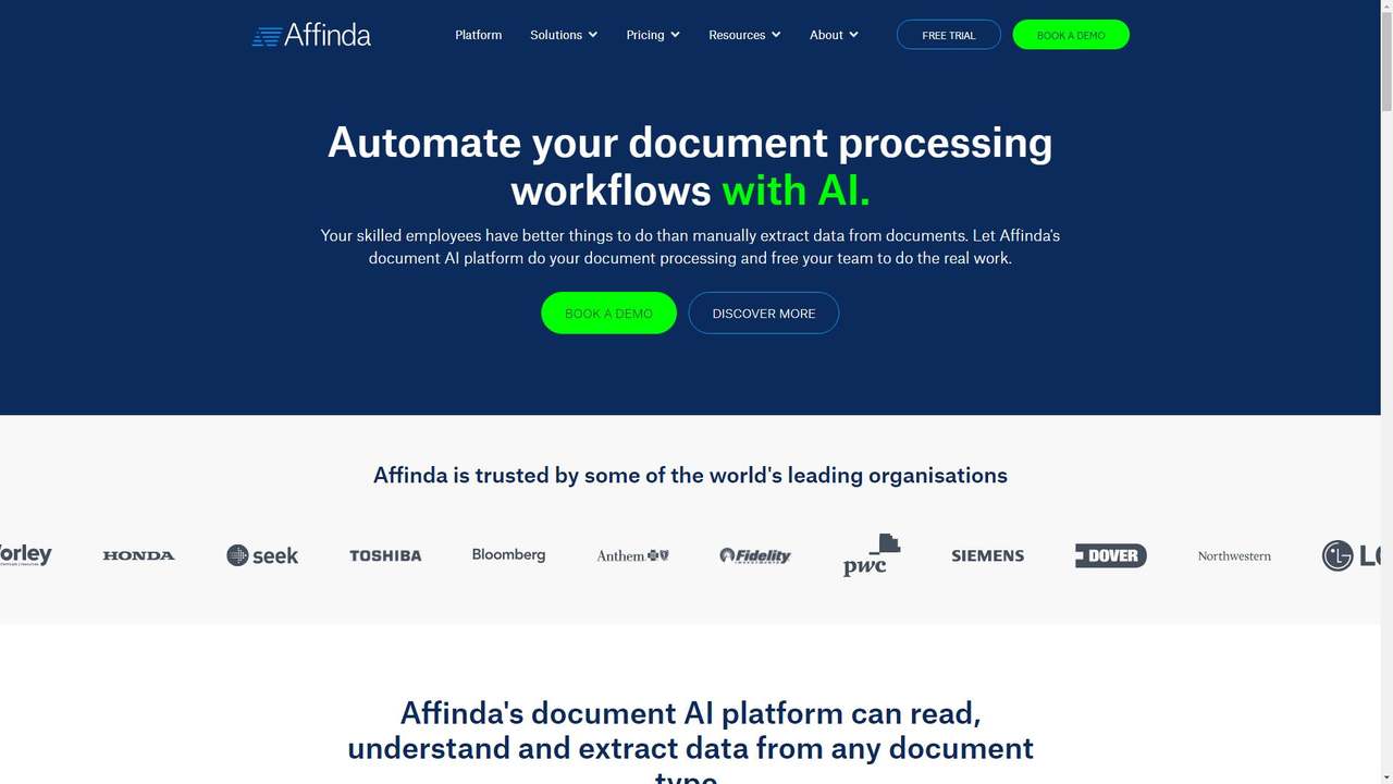 Affinda 截图