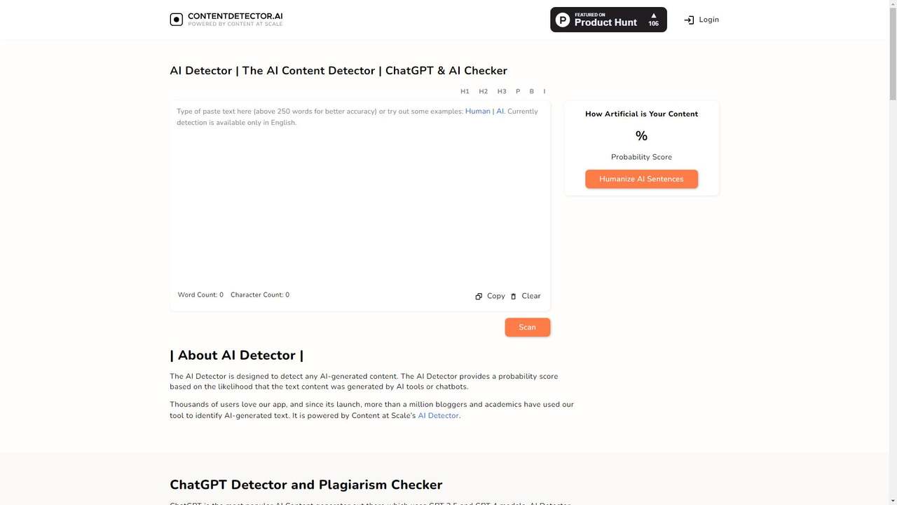 ContentDetector.AI 截图