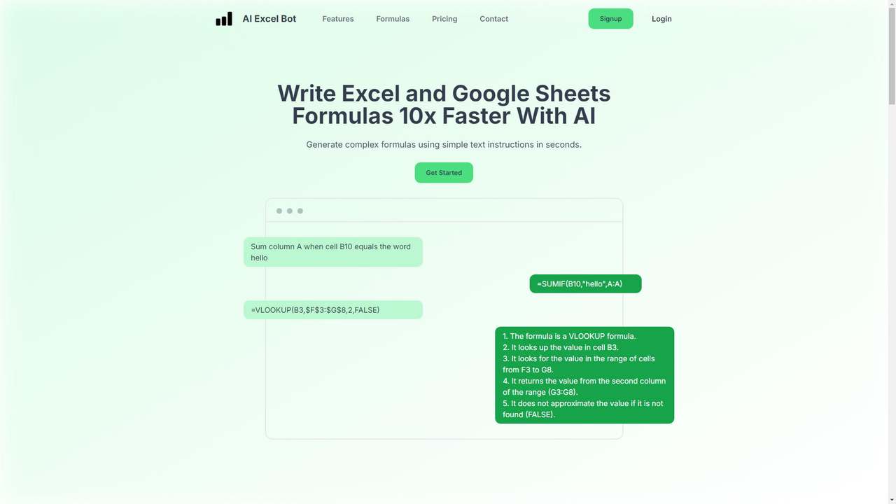 AI Excel Bot 截图
