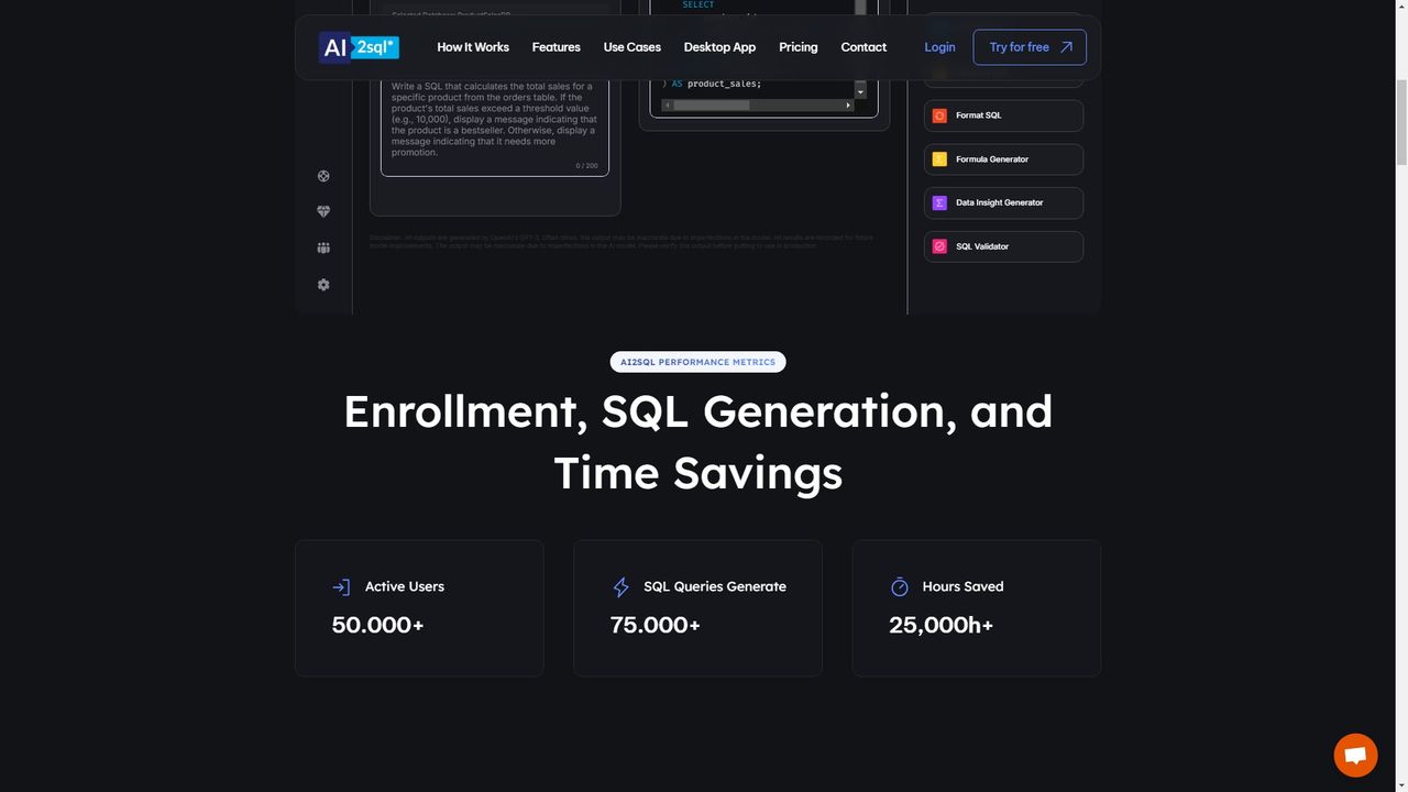 AI2SQL 截图