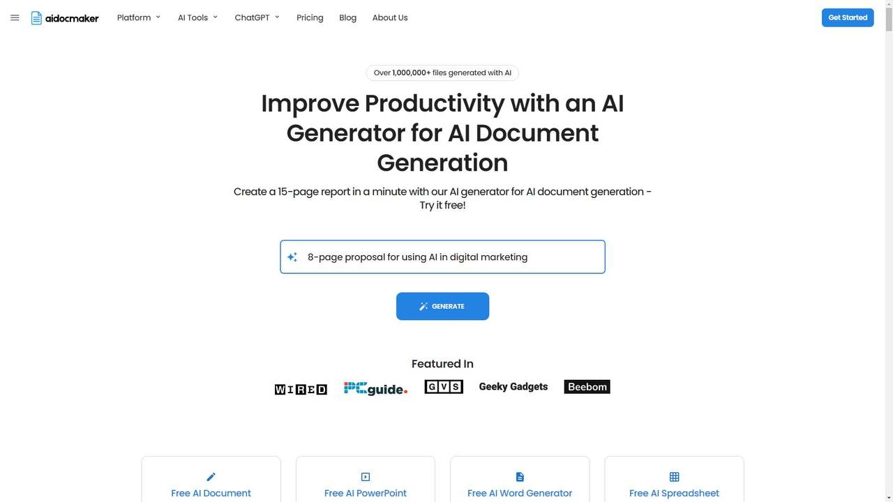 AI 文档生成器 截图