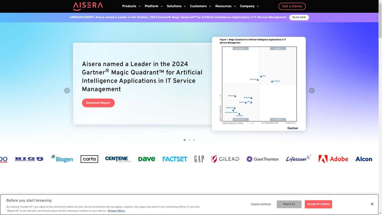 Aisera 截图