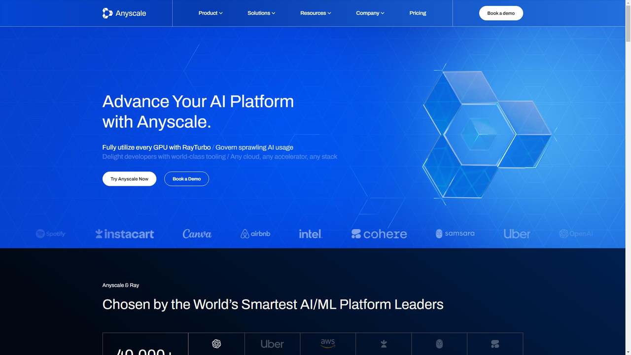 Anyscale 截图