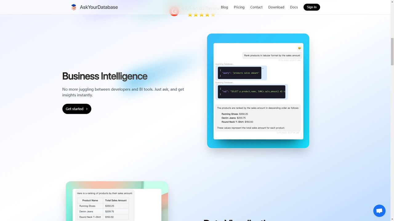 AskYourDatabase 截图