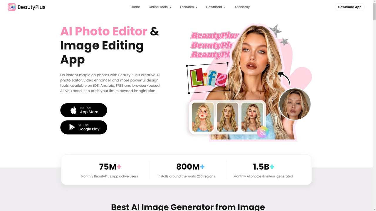 BeautyPlus 截图