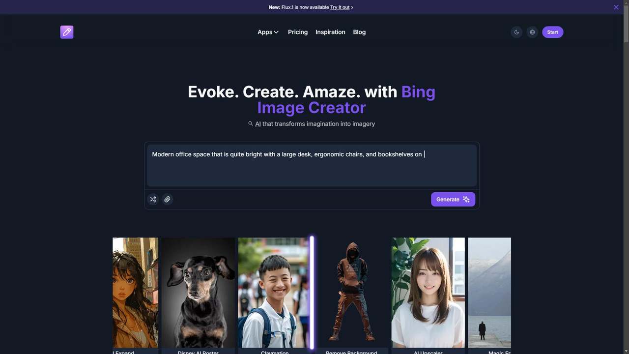 Bing 图像生成器 截图