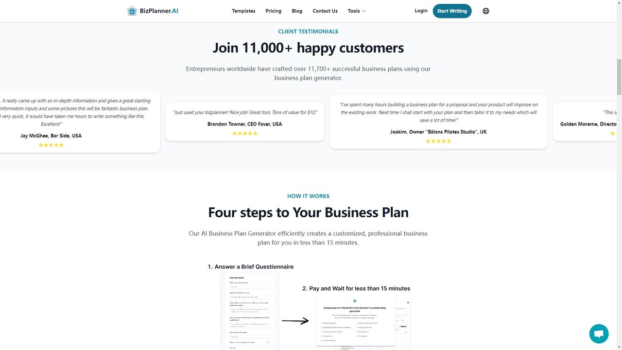 BizPlanner.AI 截图