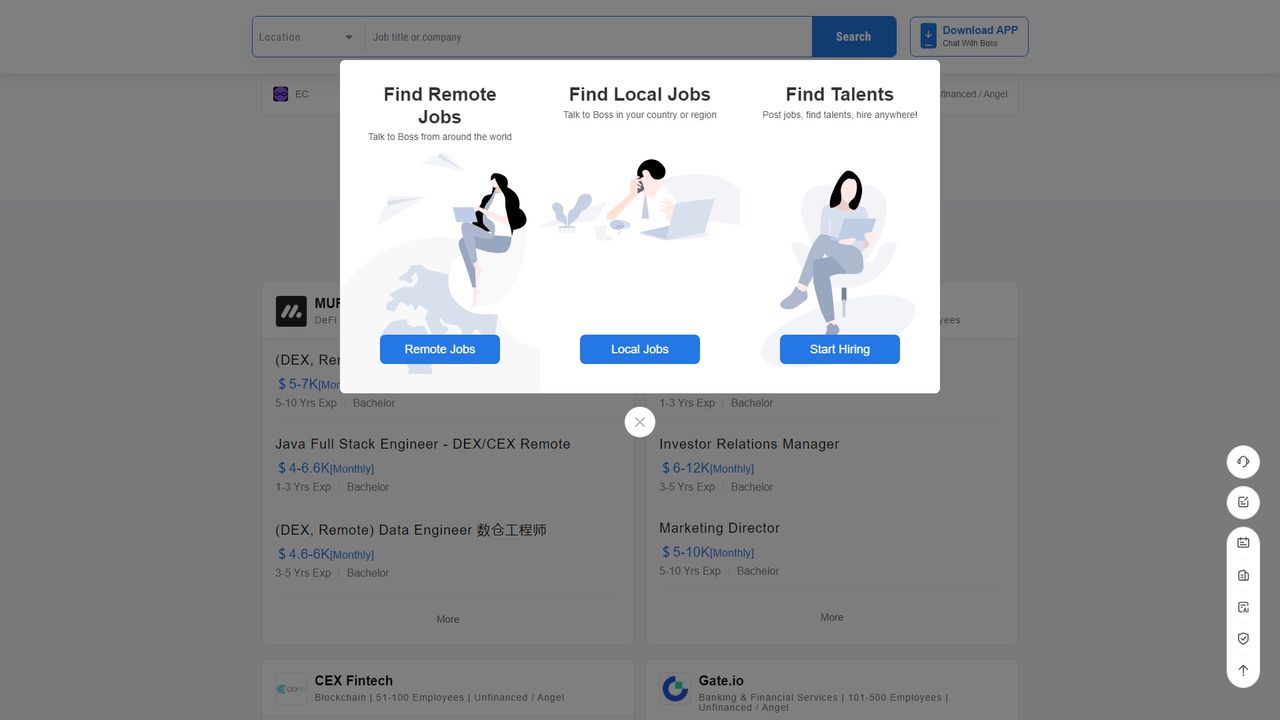 Bossjob 截图