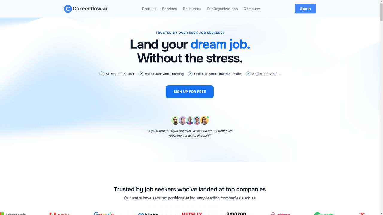 Careerflow.ai 截图