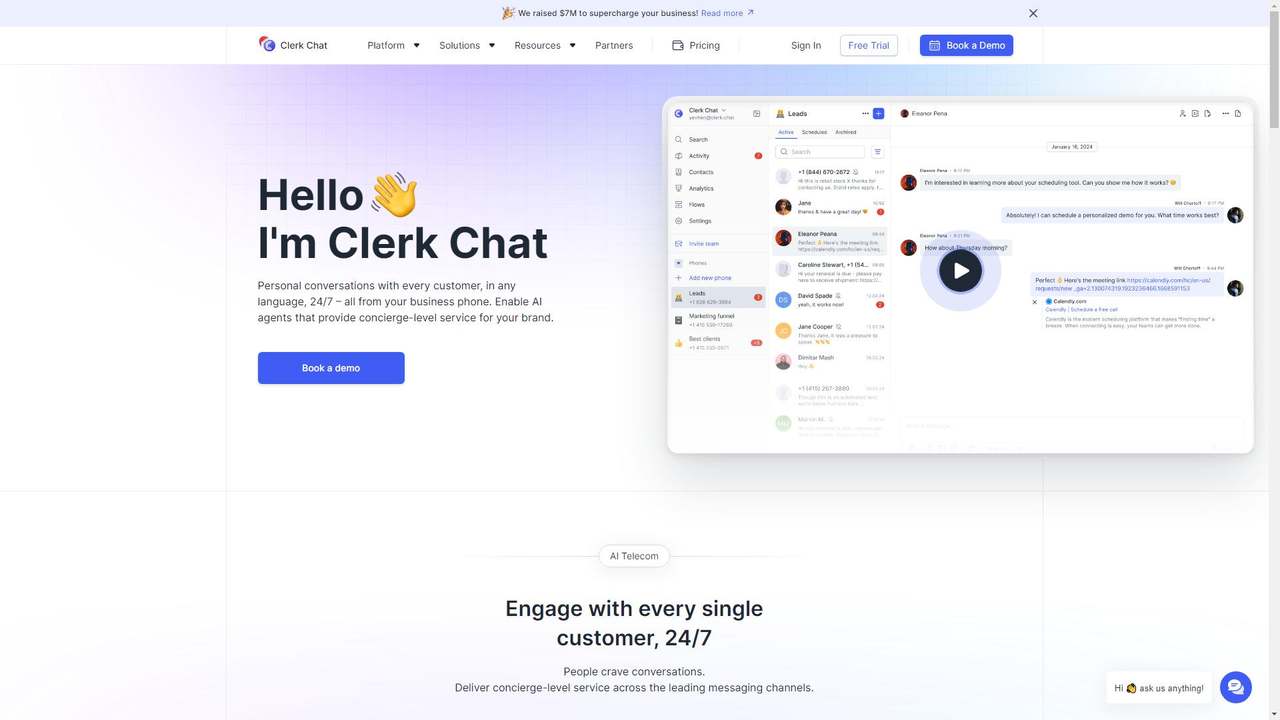 Clerk Chat 截图
