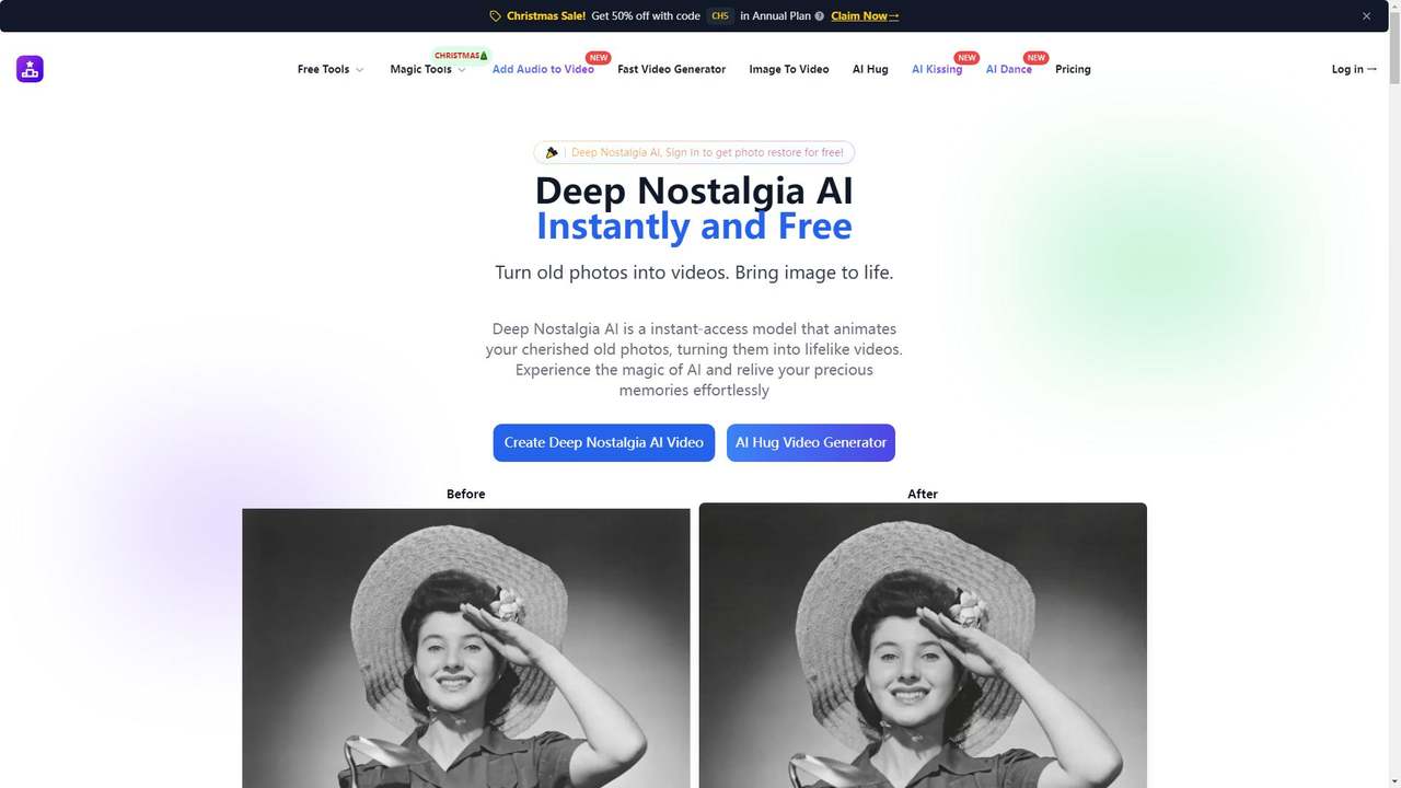 Deep Nostalgia AI 截图