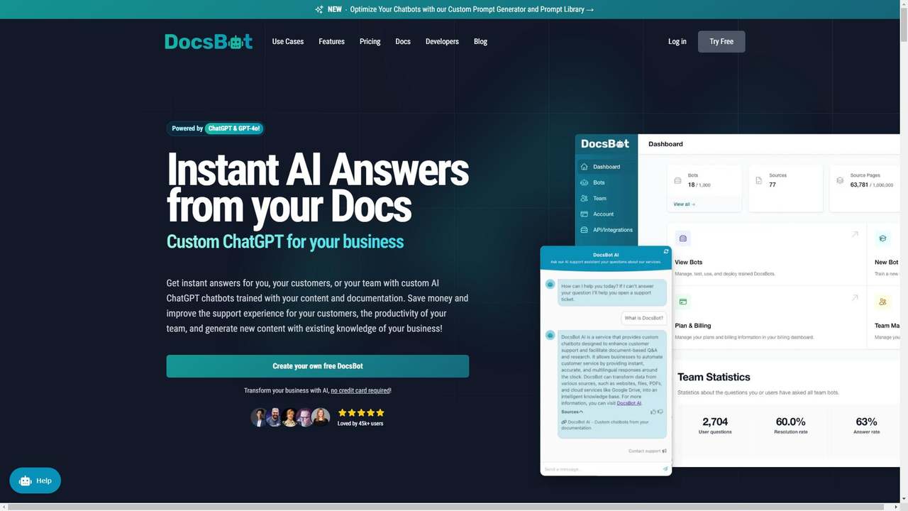 DocsBot 截图
