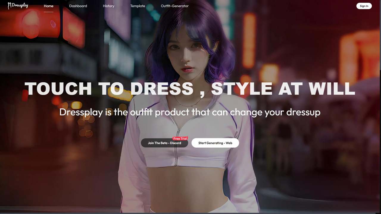 Dressplay.ai 截图