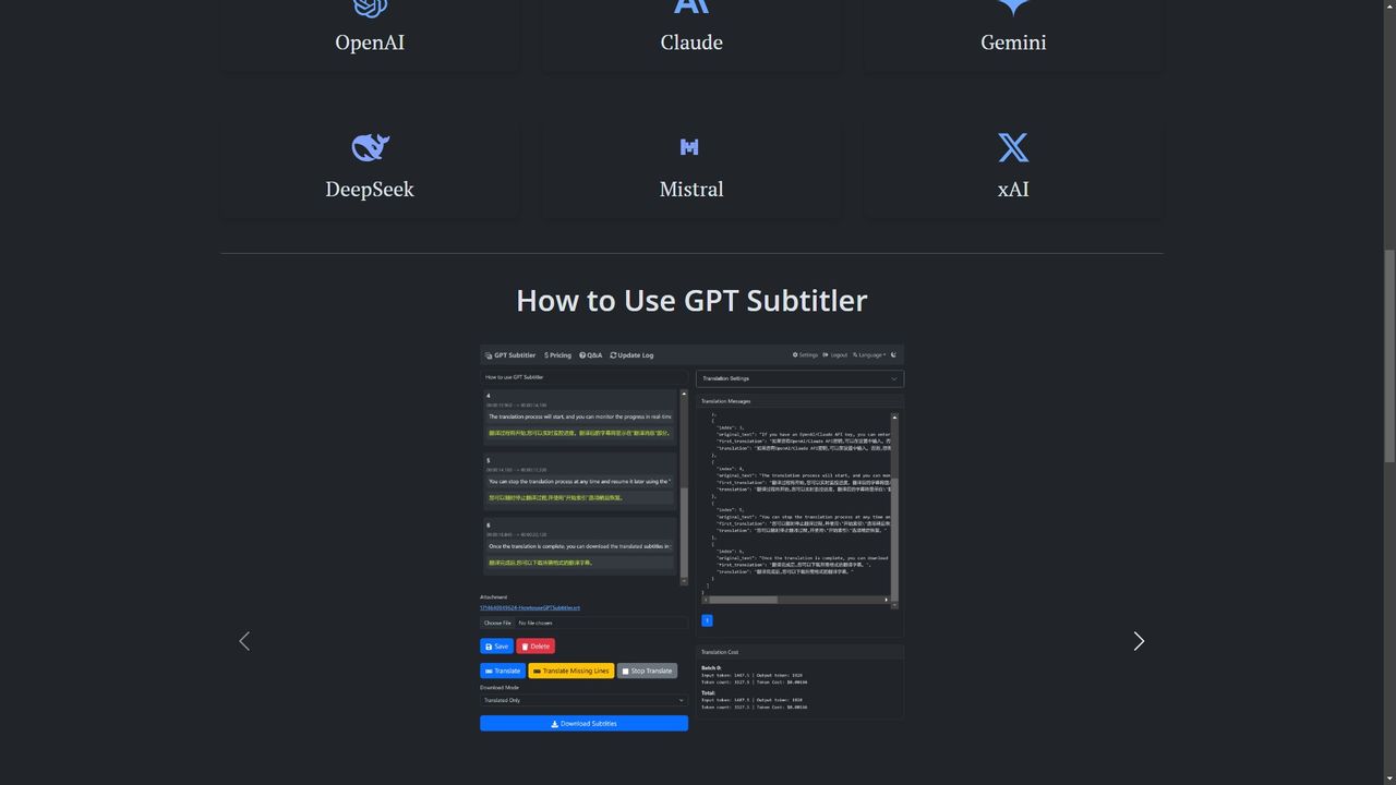 GPT Subtitler 截图