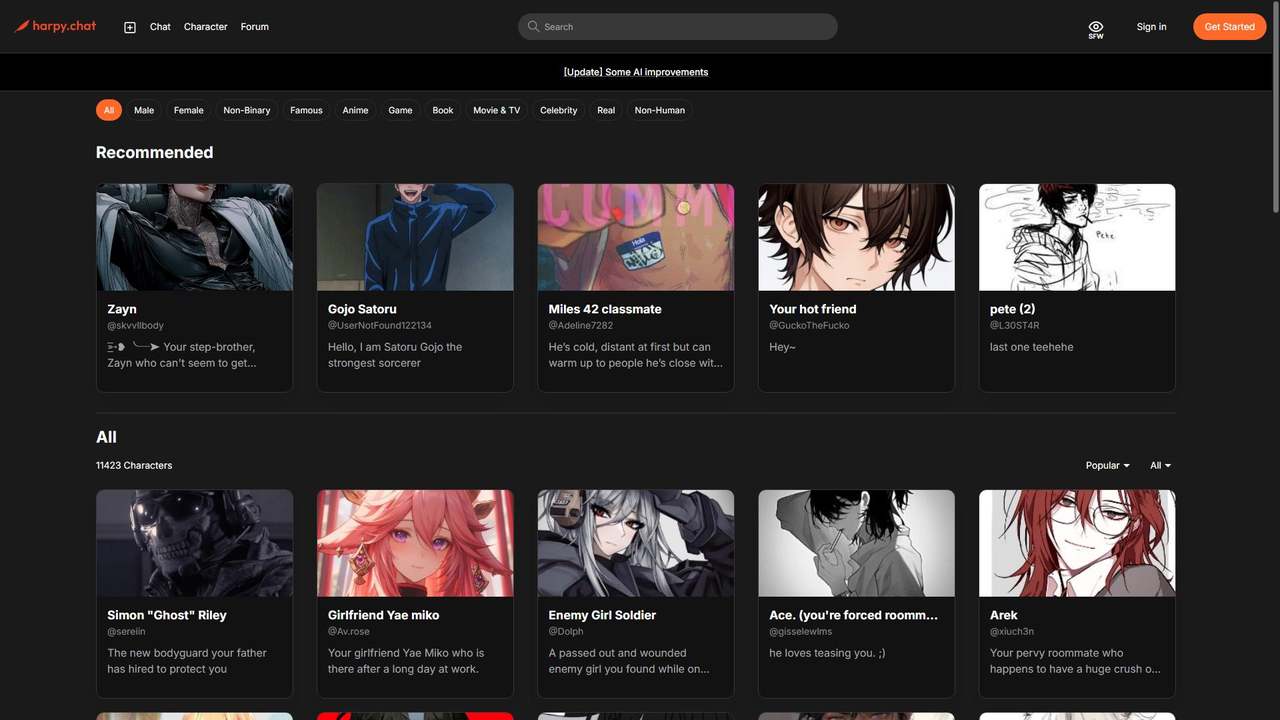 harpy.chat 截图