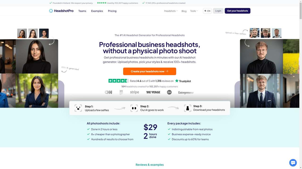 HeadshotPro 截图