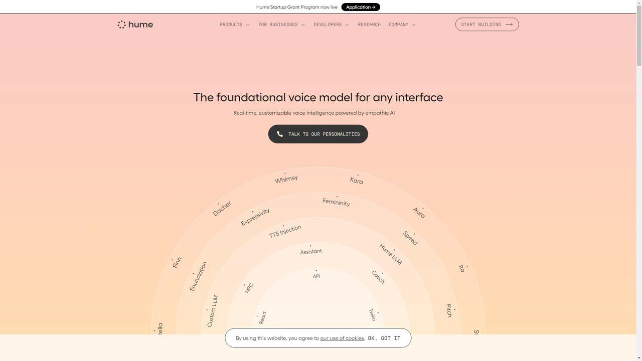 Hume AI 截图