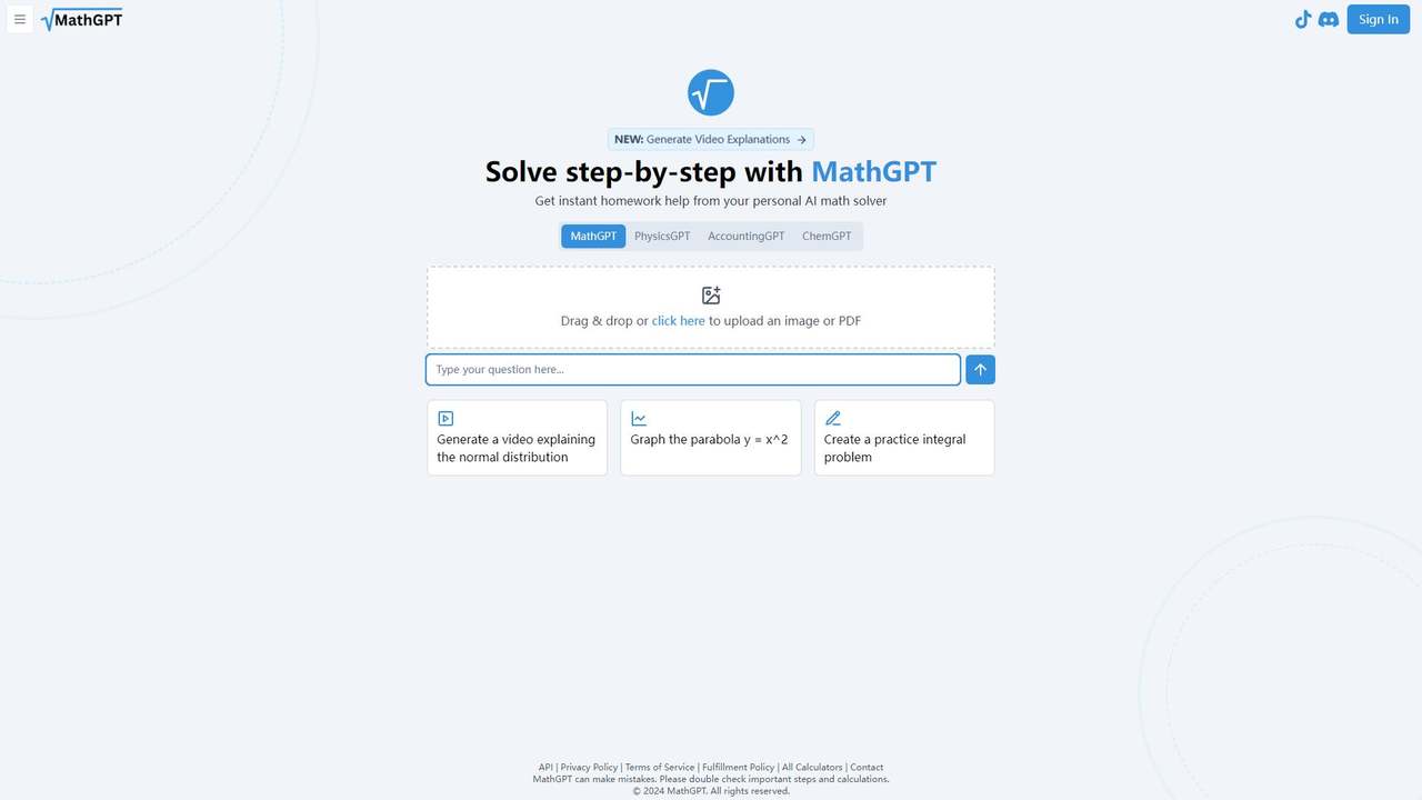 MathGPT 截图