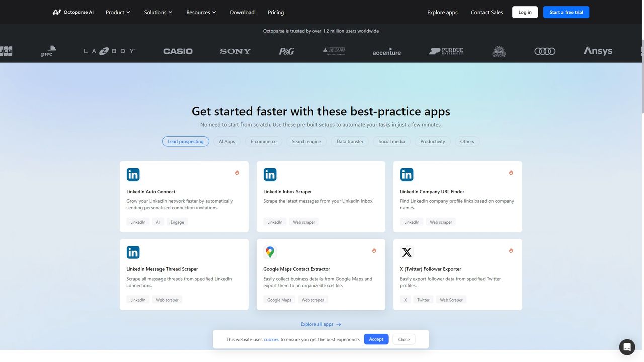 Octoparse AI 截图