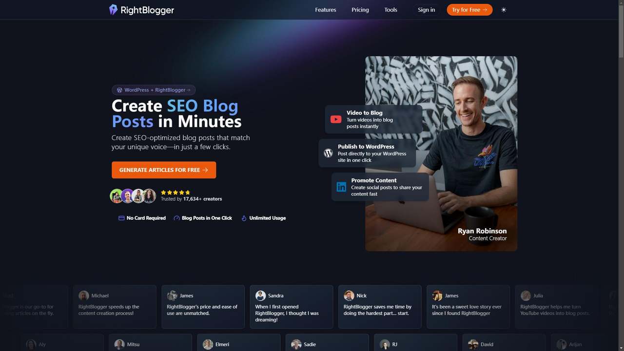 RightBlogger 截图