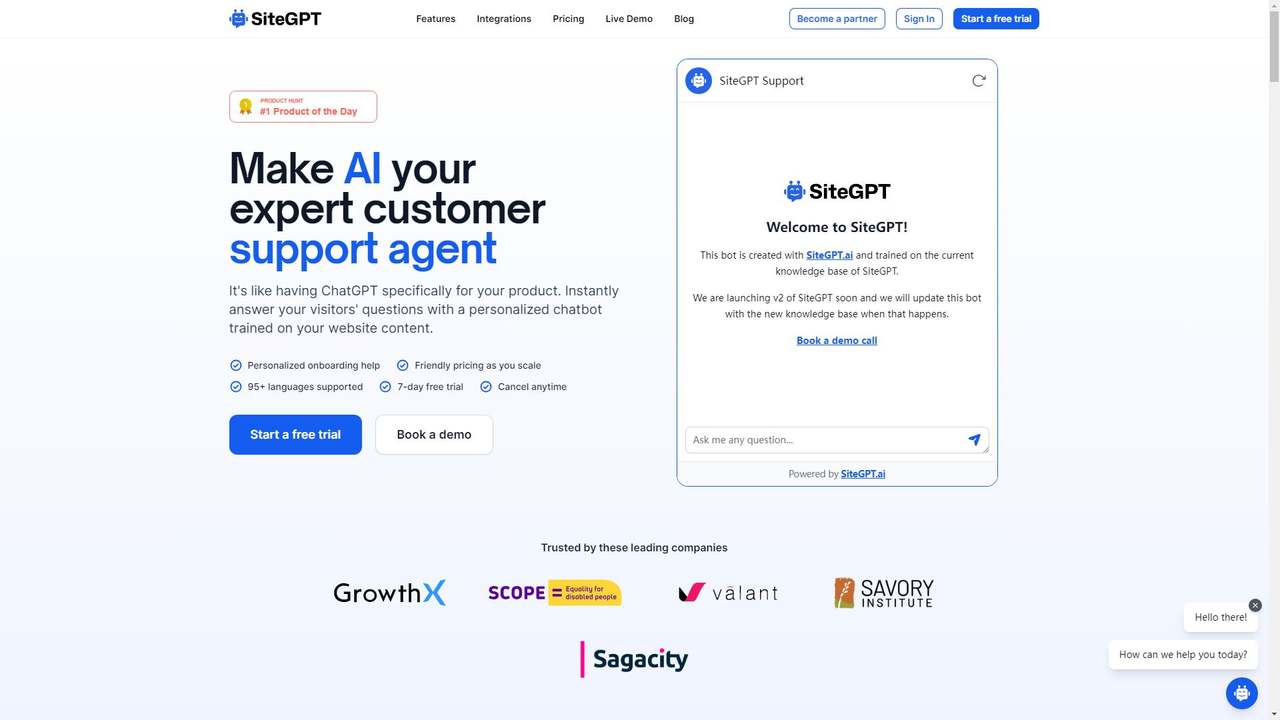 SiteGPT 截图