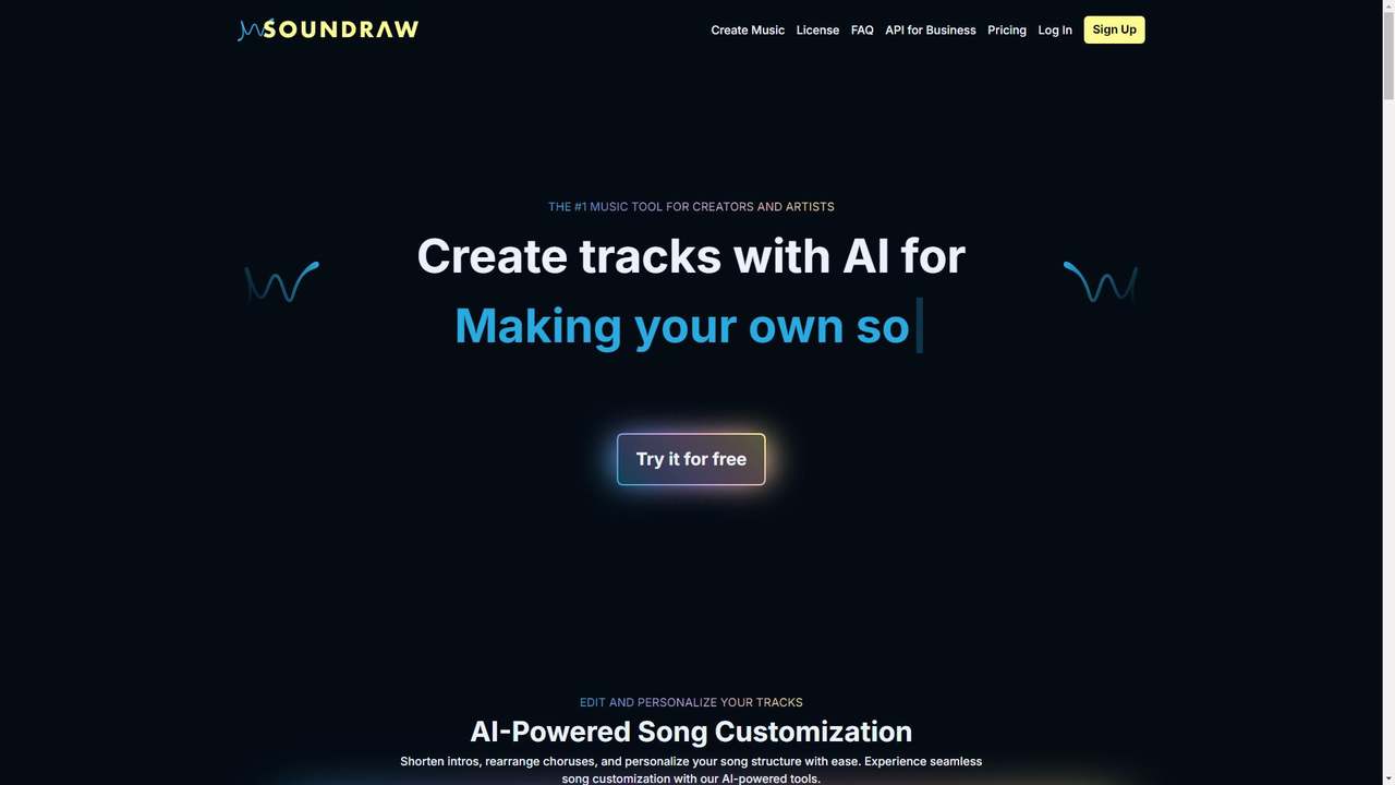 SOUNDRAW 截图