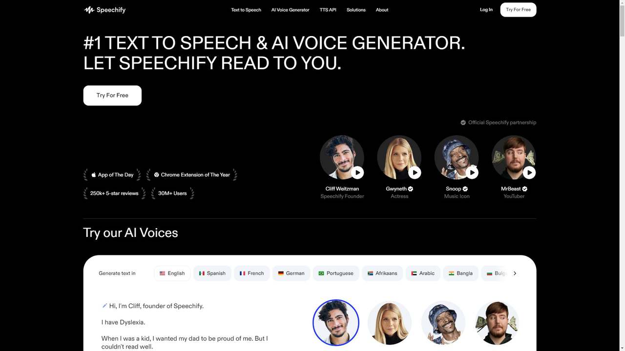 Speechify 截图