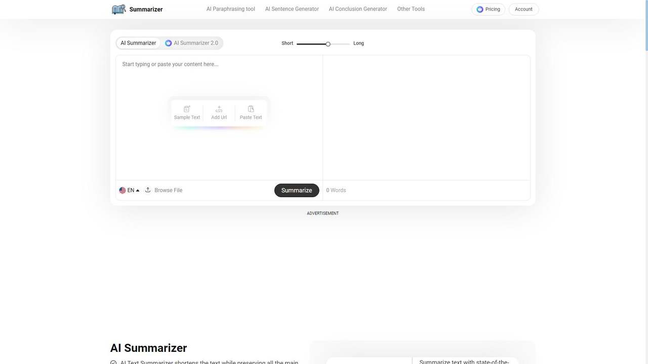 SummarizerAI 截图