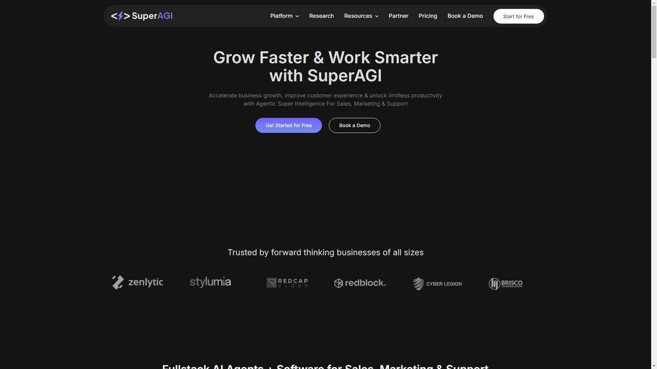 SuperAGI 截图
