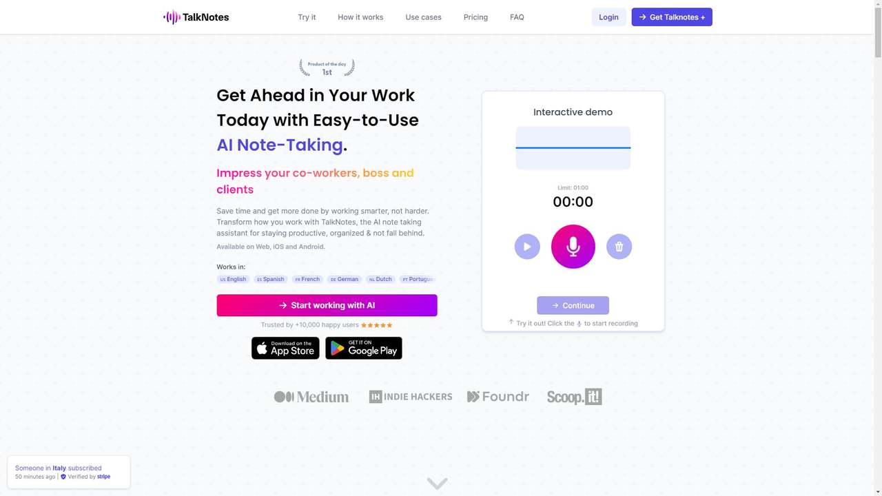 TalkNotes 截图