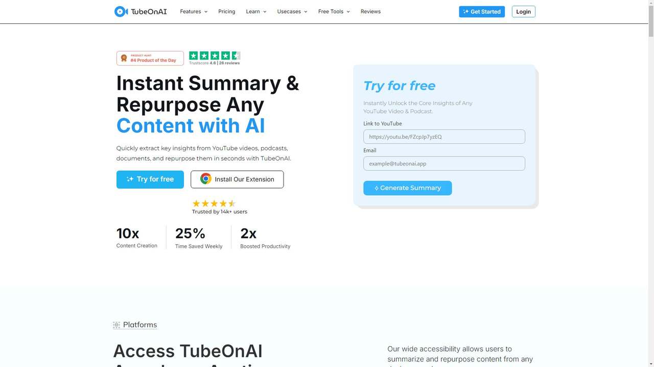 TubeOnAI 截图