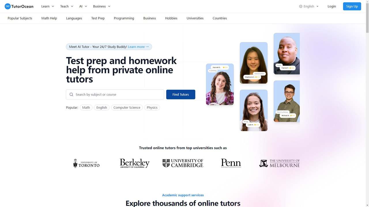 TutorOcean 截图