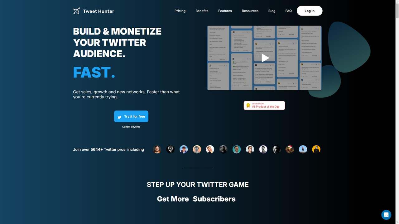 Tweet Hunter 截图
