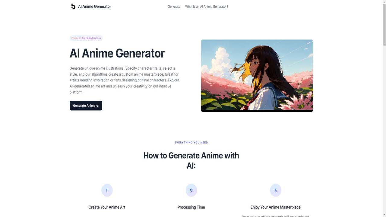 AI动漫生成器 截图