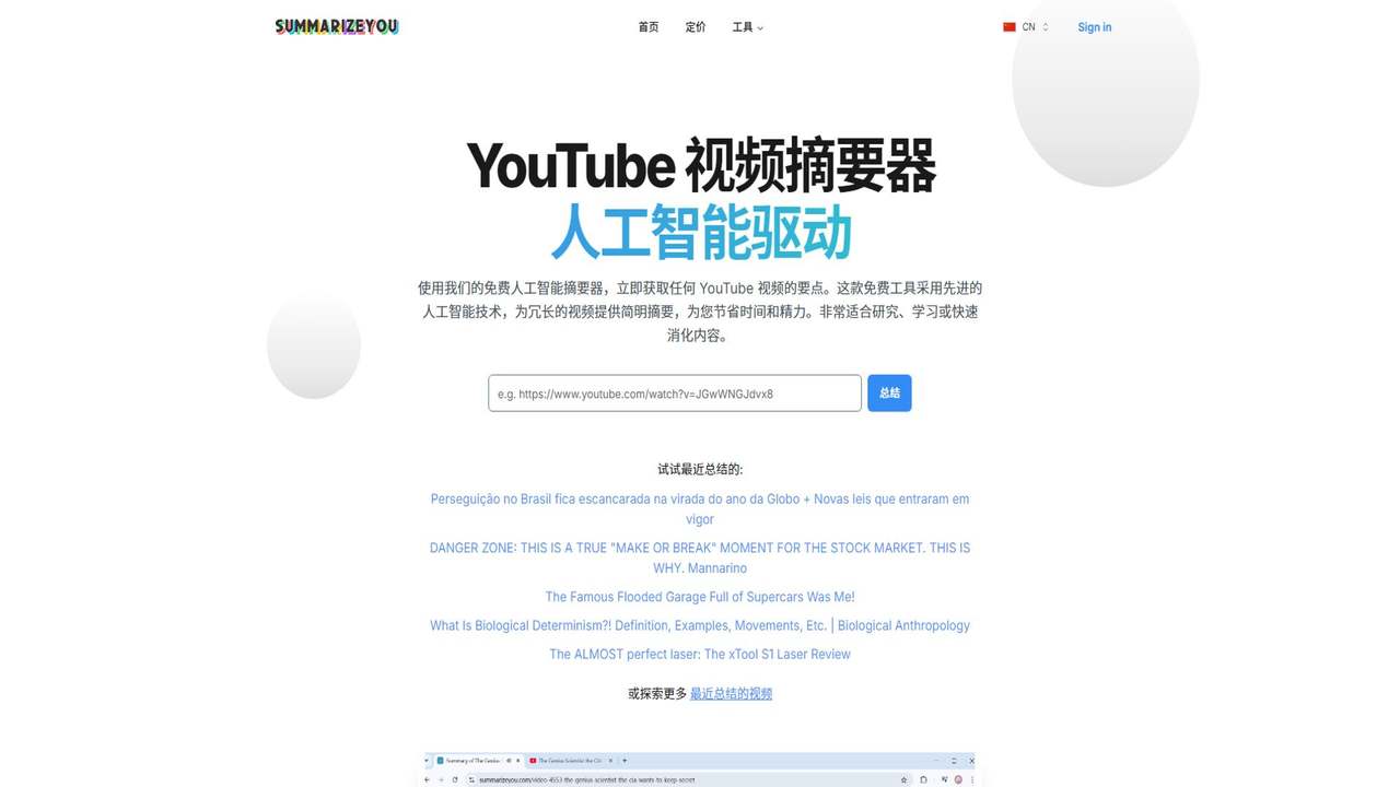 SummarizeYou 截图