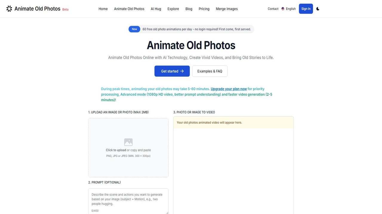 Animate Old Photos 截图