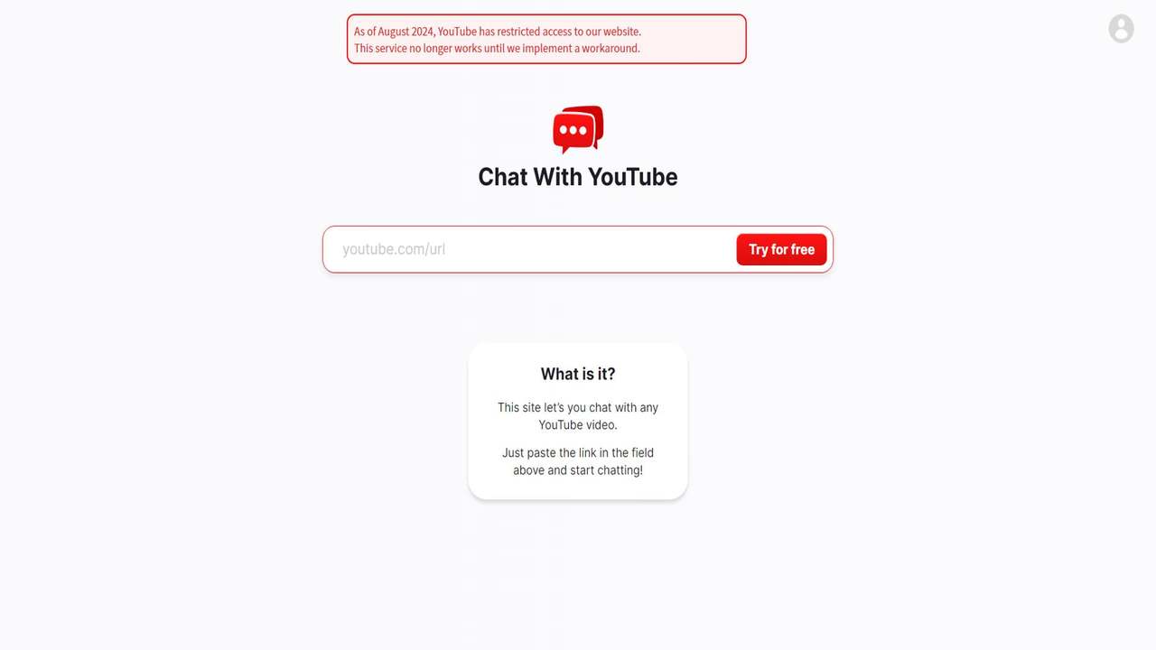 ChatWithYouTube 截图