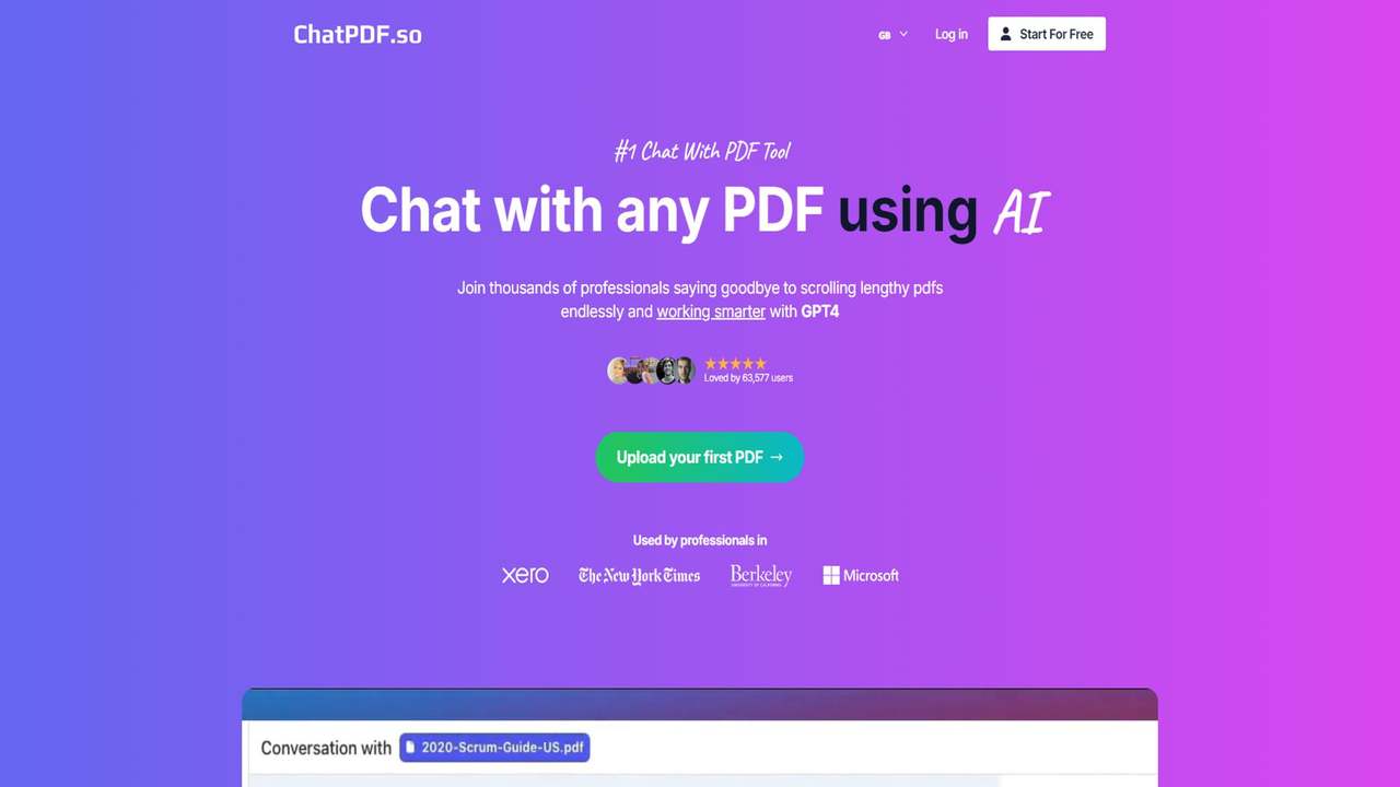 ChatPDF 截图