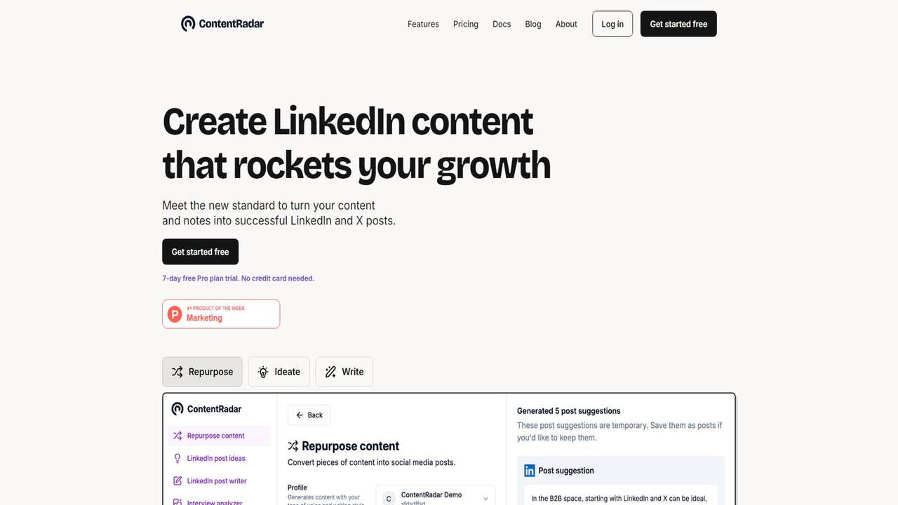 ContentRadar 截图