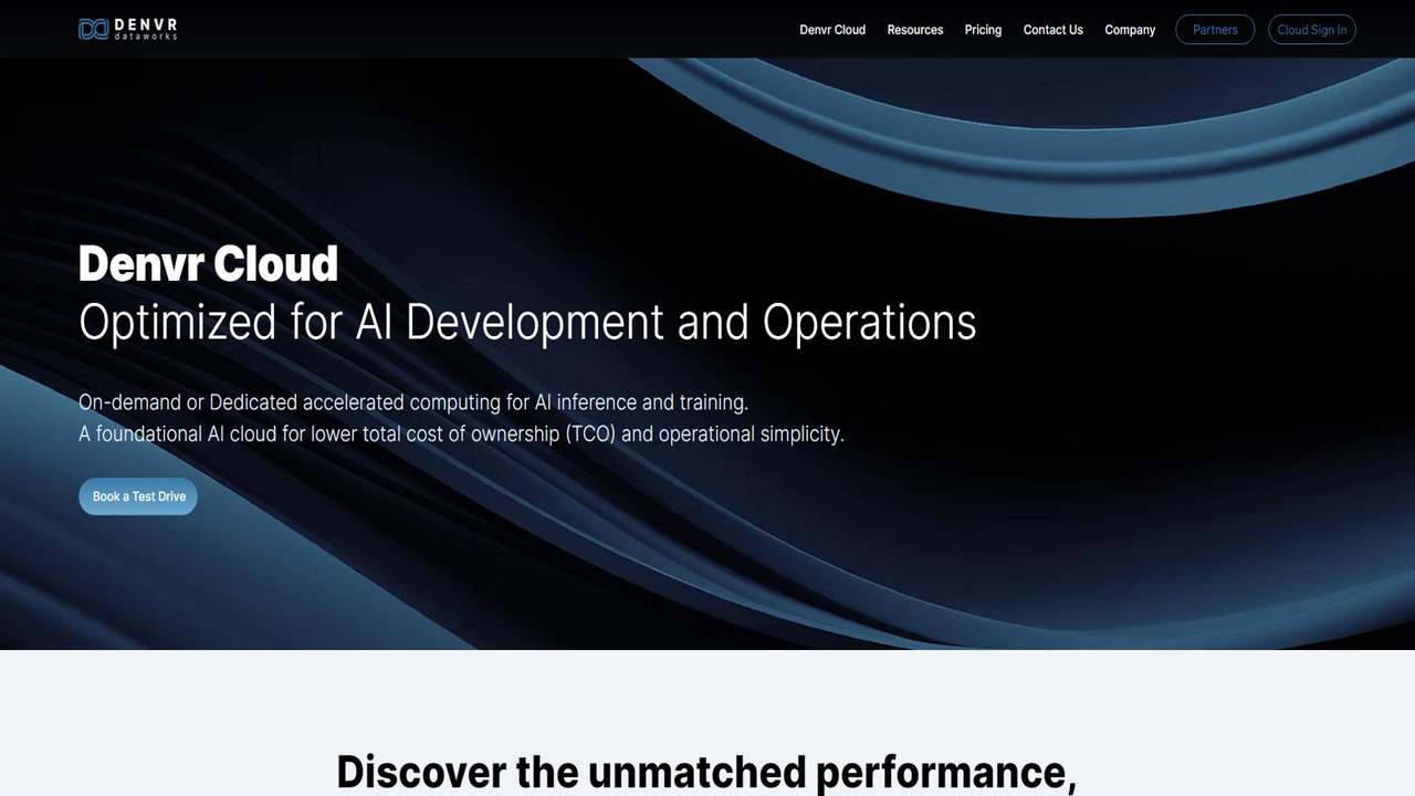 Denvr AI 服务 截图