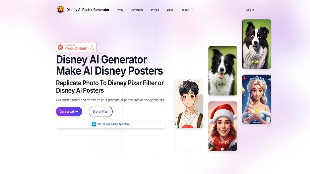 Disney AI 海报生成器 截图