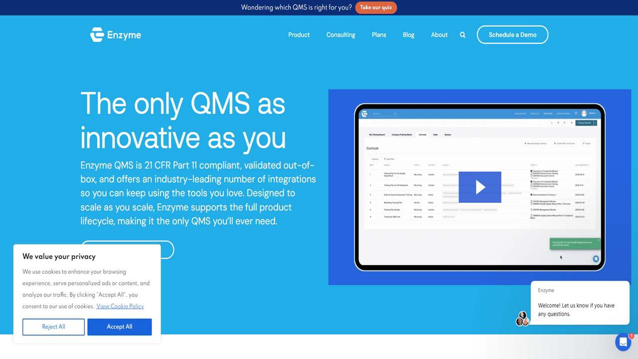 Enzyme QMS 截图