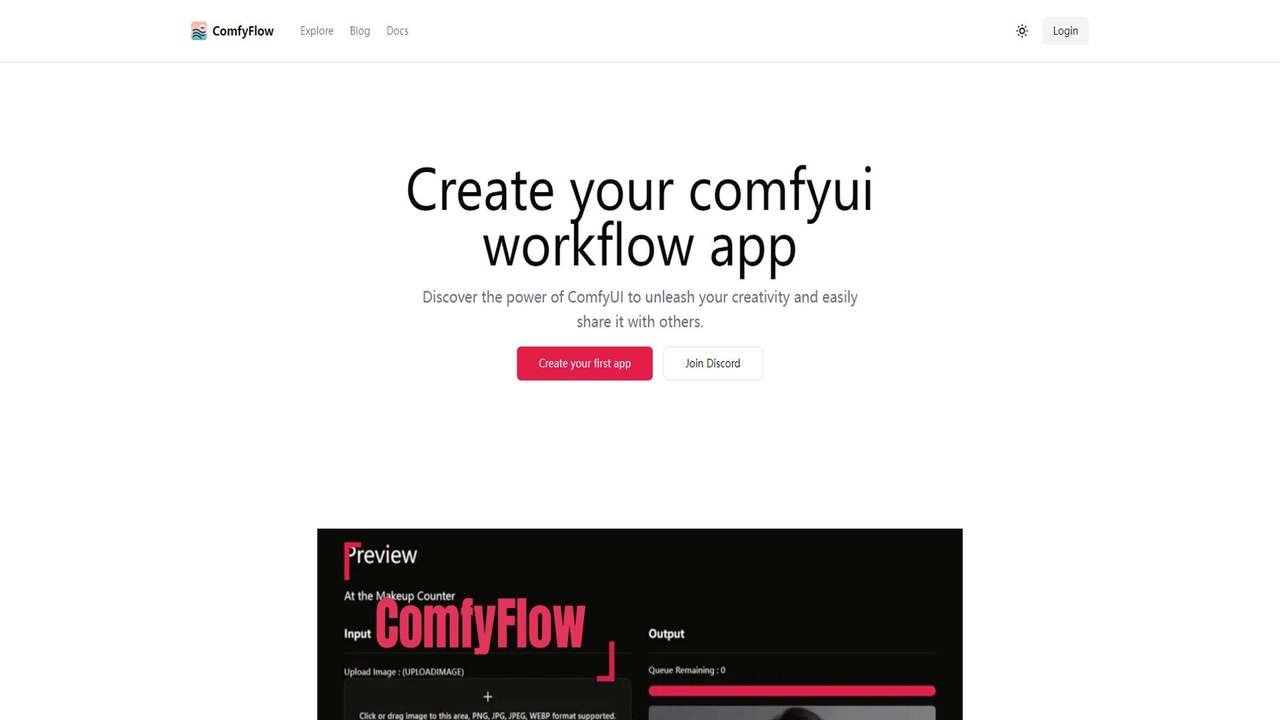 ComfyFlow 截图