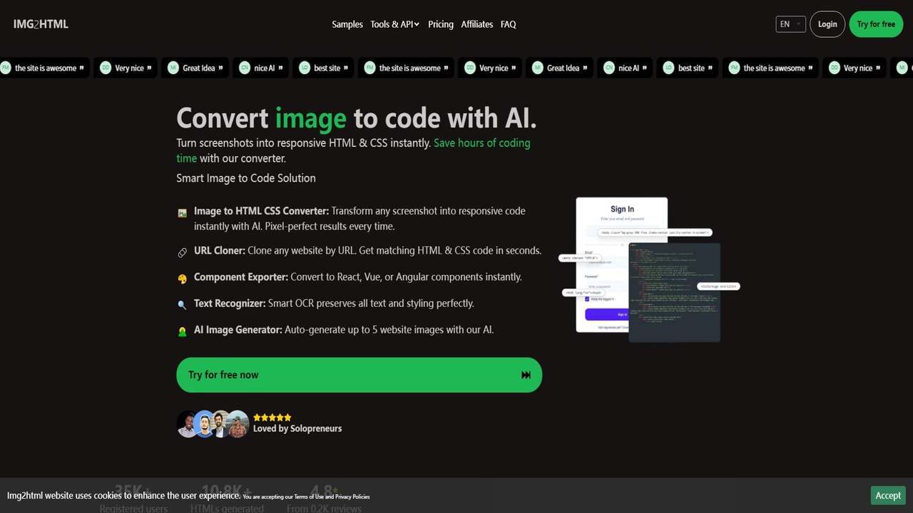 IMG2HTML 截图