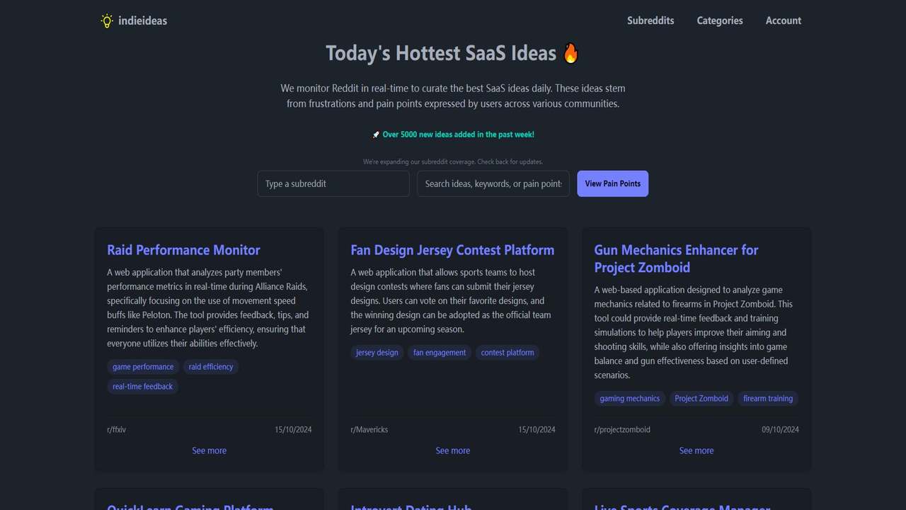 Indie Ideas 截图