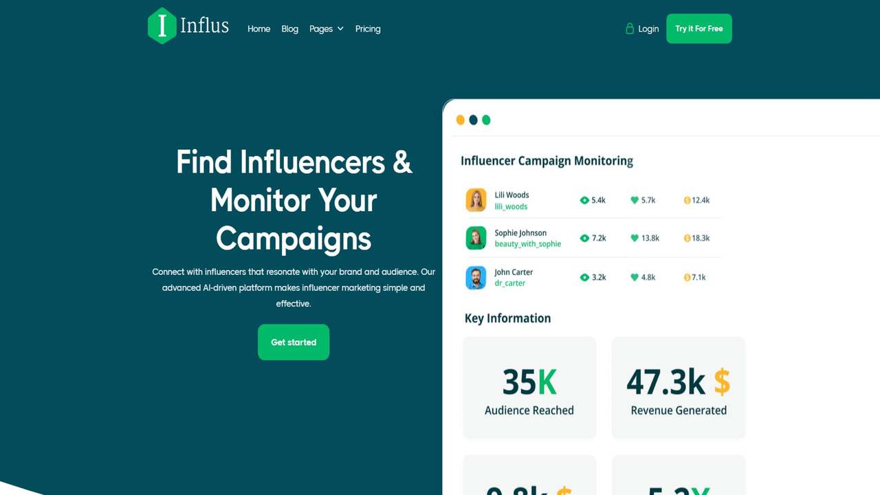 Influs.io 截图