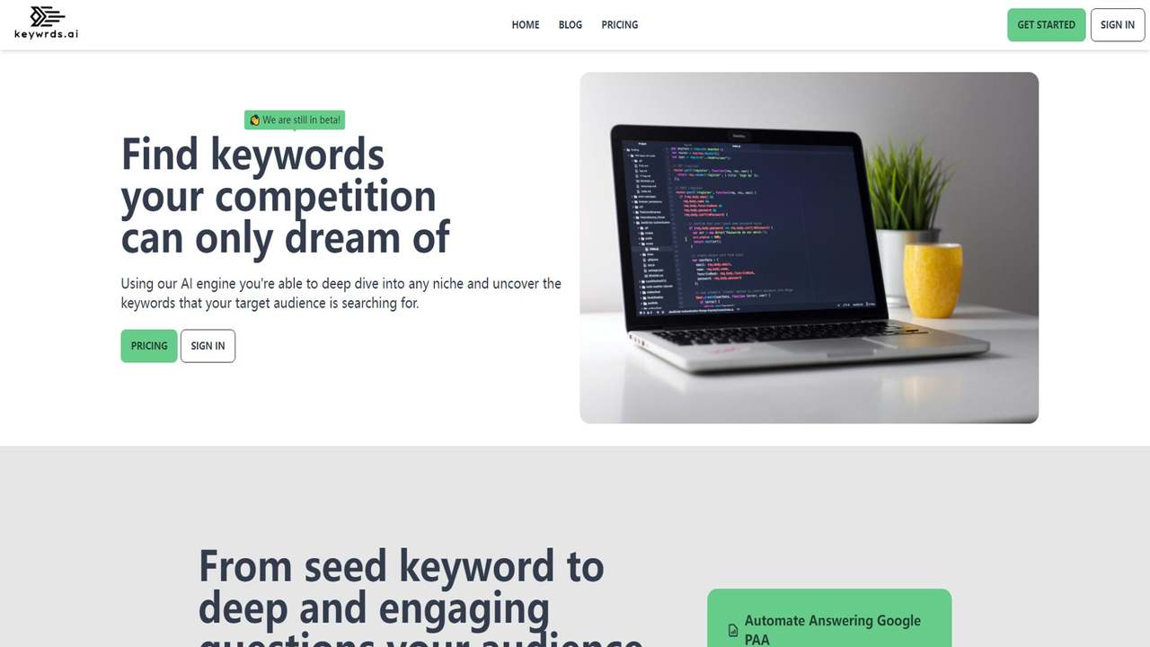 Keywrds.ai 截图