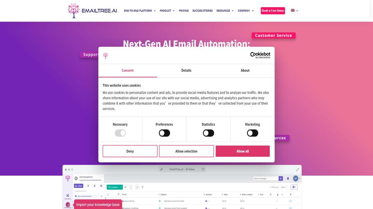 EmailTree.ai 截图