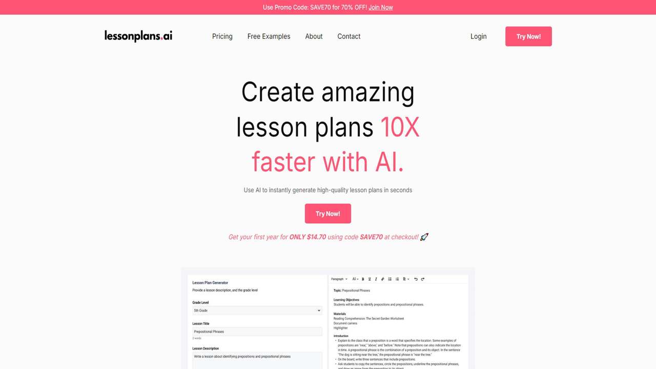 LessonPlans.ai 截图