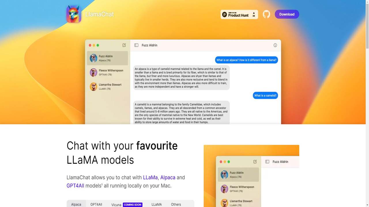 LlamaChat 截图